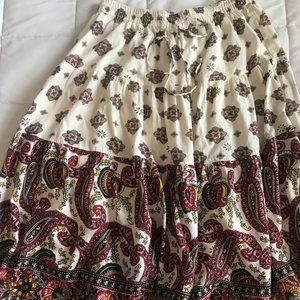 LUX paisley print gypsy skirt